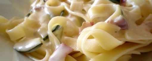 Tagliatelle u umaku od vrhnja i tikvica
