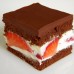 Čokoladne kocke s jagodama