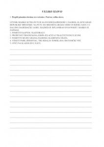 veliko i malo slovo, umanjenice i uvećanice...