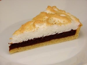 Čokoladni meringue tart - desert