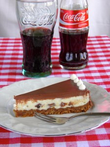 Oreo cheesecake i coca-cola