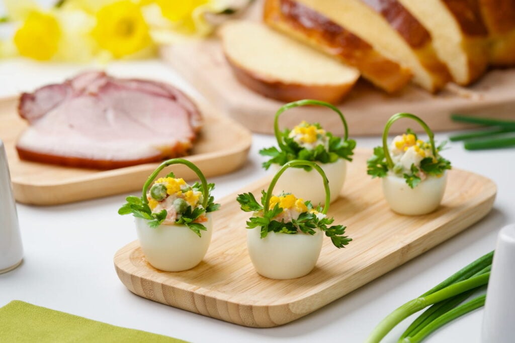 Uskršnje košarice od kuhanih jaja