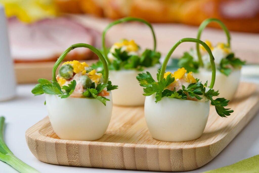 Uskršnje košarice od kuhanih jaja