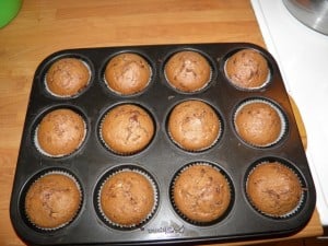 Čokoladni muffini s kokosom - pečeni!