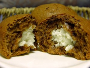 Čokoladni muffini s kokosom - presjek!