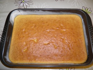 2.korak - pečenje biskvita